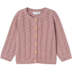 Name It Deauville Mauve Banni Knit Cardigan Noos