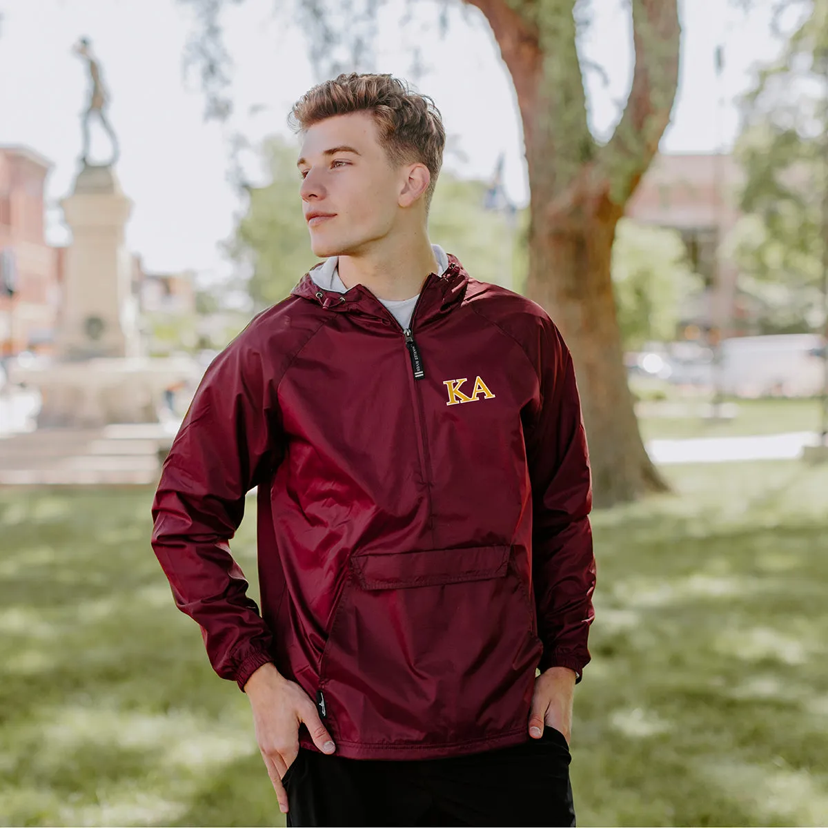 New! Kappa Alpha Classic 1/4 Zip Rain Jacket