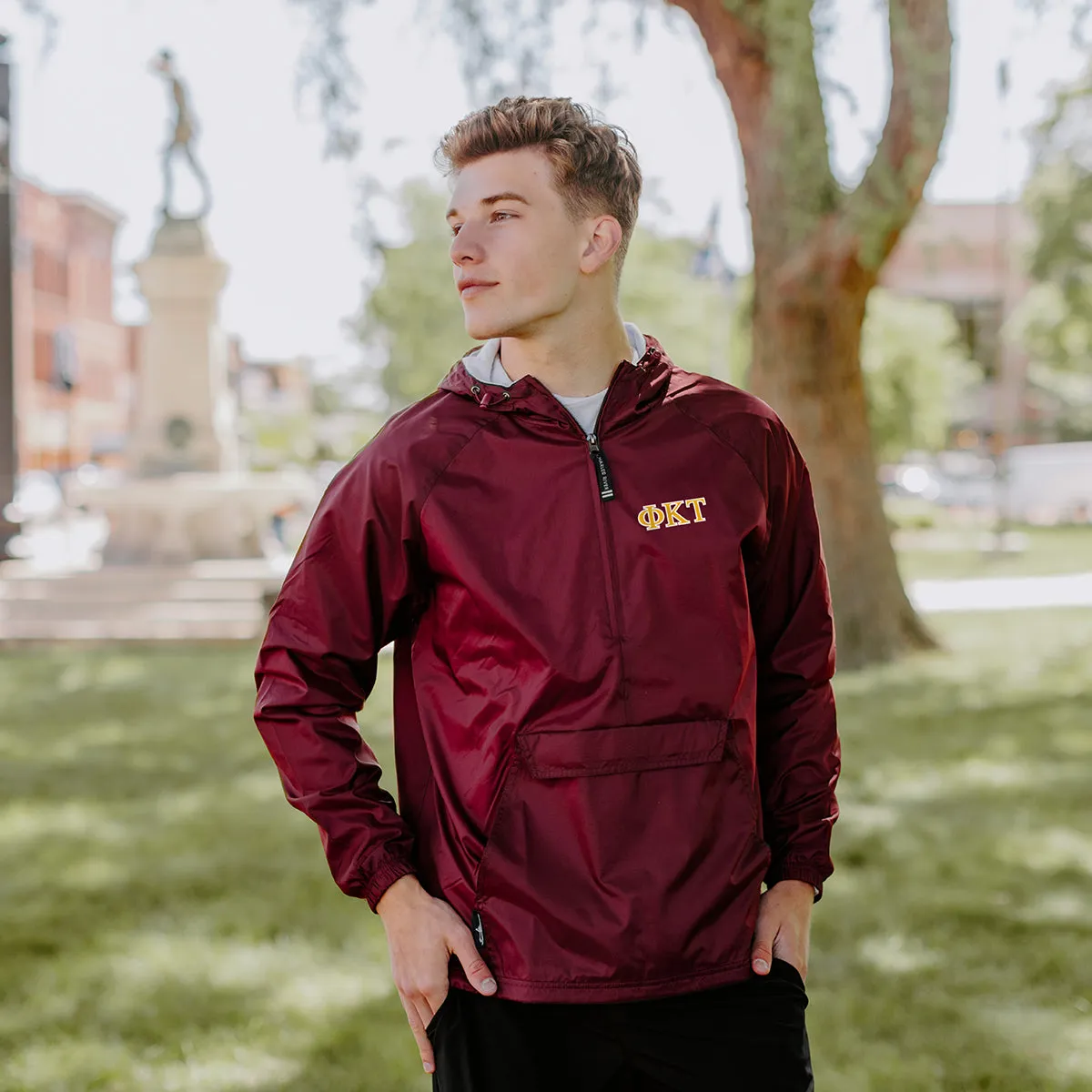 New! Phi Tau Classic 1/4 Zip Rain Jacket