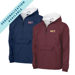 New! Phi Tau Classic 1/4 Zip Rain Jacket