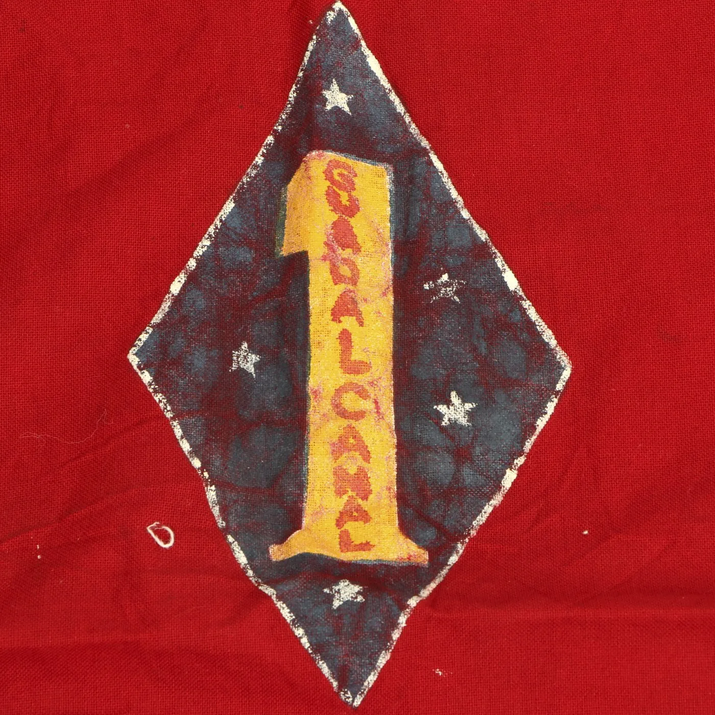 Original U.S. Post Korean War 1st Marine Division Veteran Flag