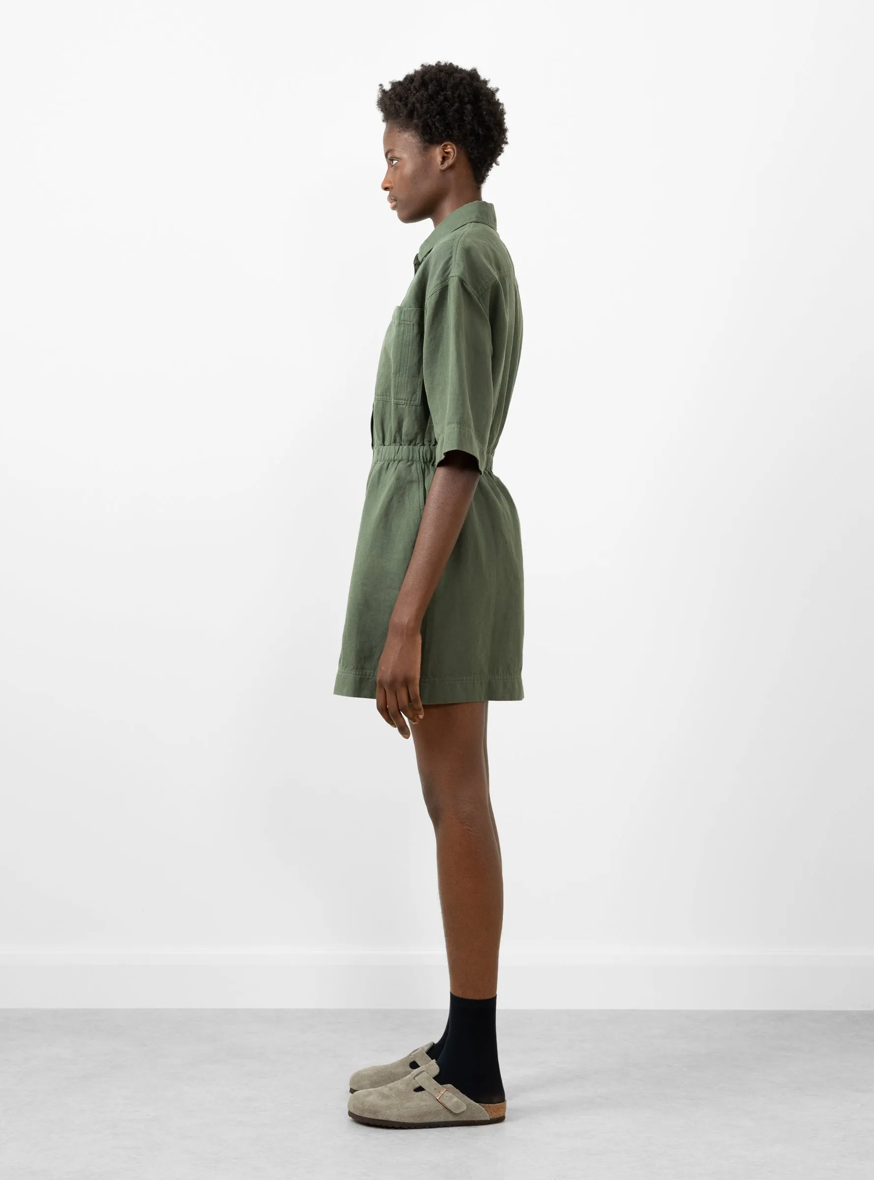 Palmera Mini Dress Thyme