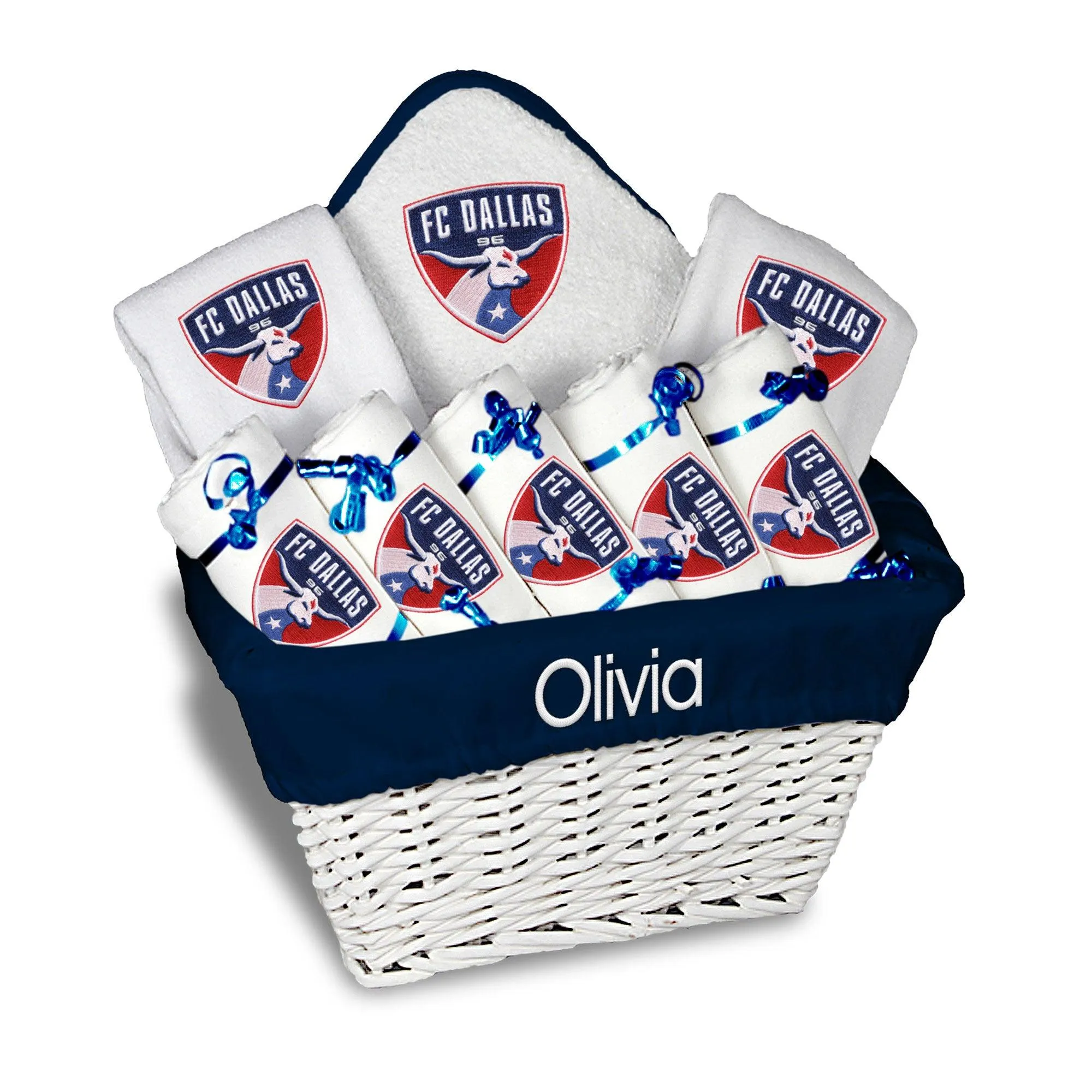 Personalized FC Dallas Large Basket - 9 Items