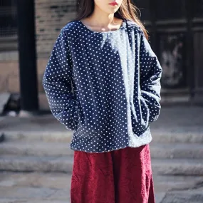 Polka Dot Pullover Parka