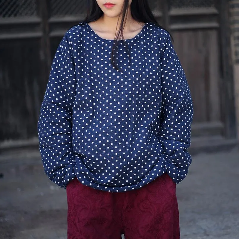 Polka Dot Pullover Parka