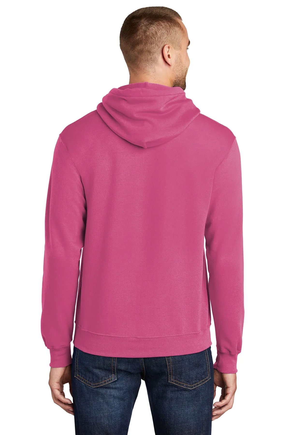 Port & Company Core Fleece Branded Hoodies, Sangria