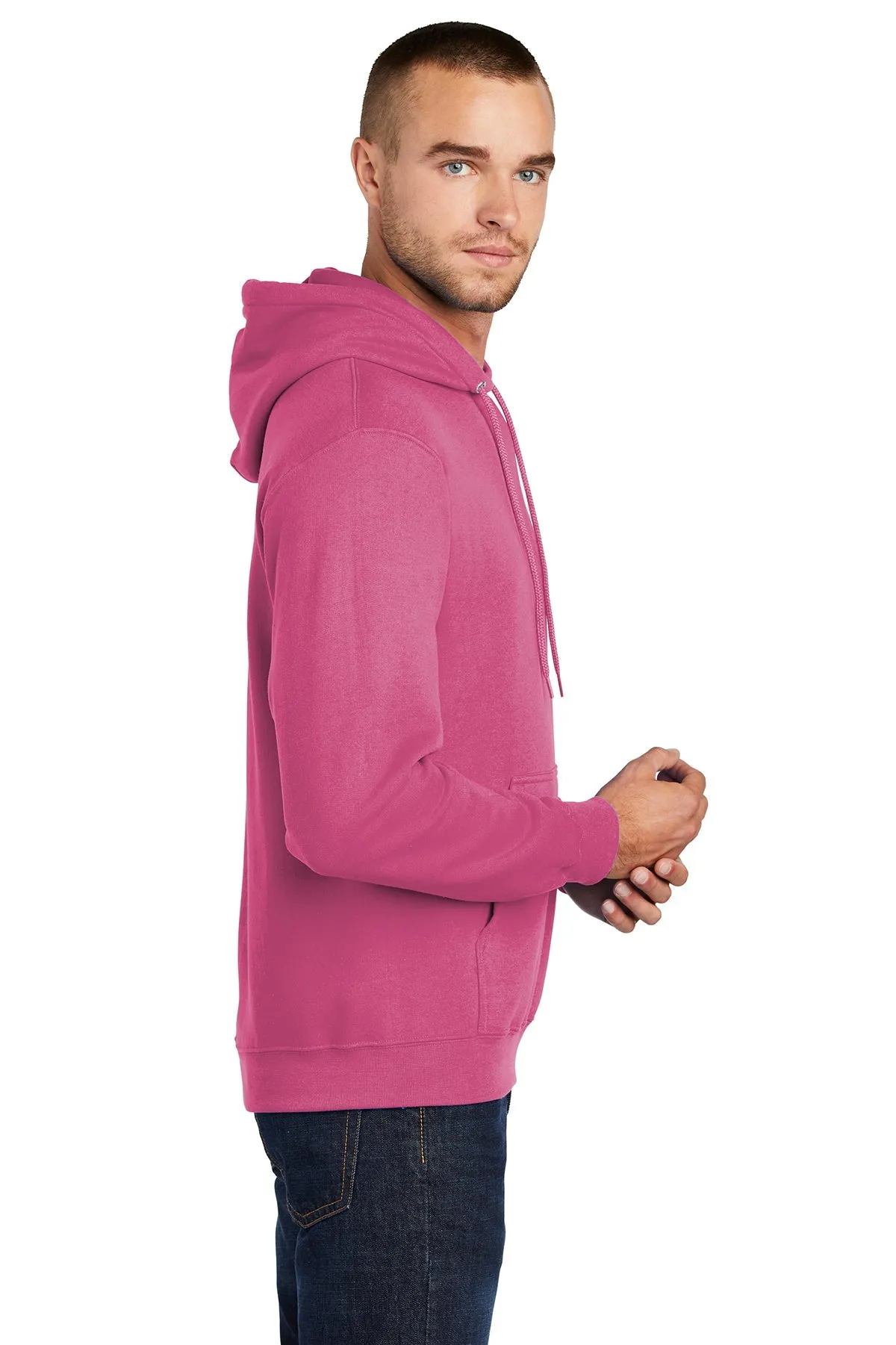 Port & Company Core Fleece Branded Hoodies, Sangria