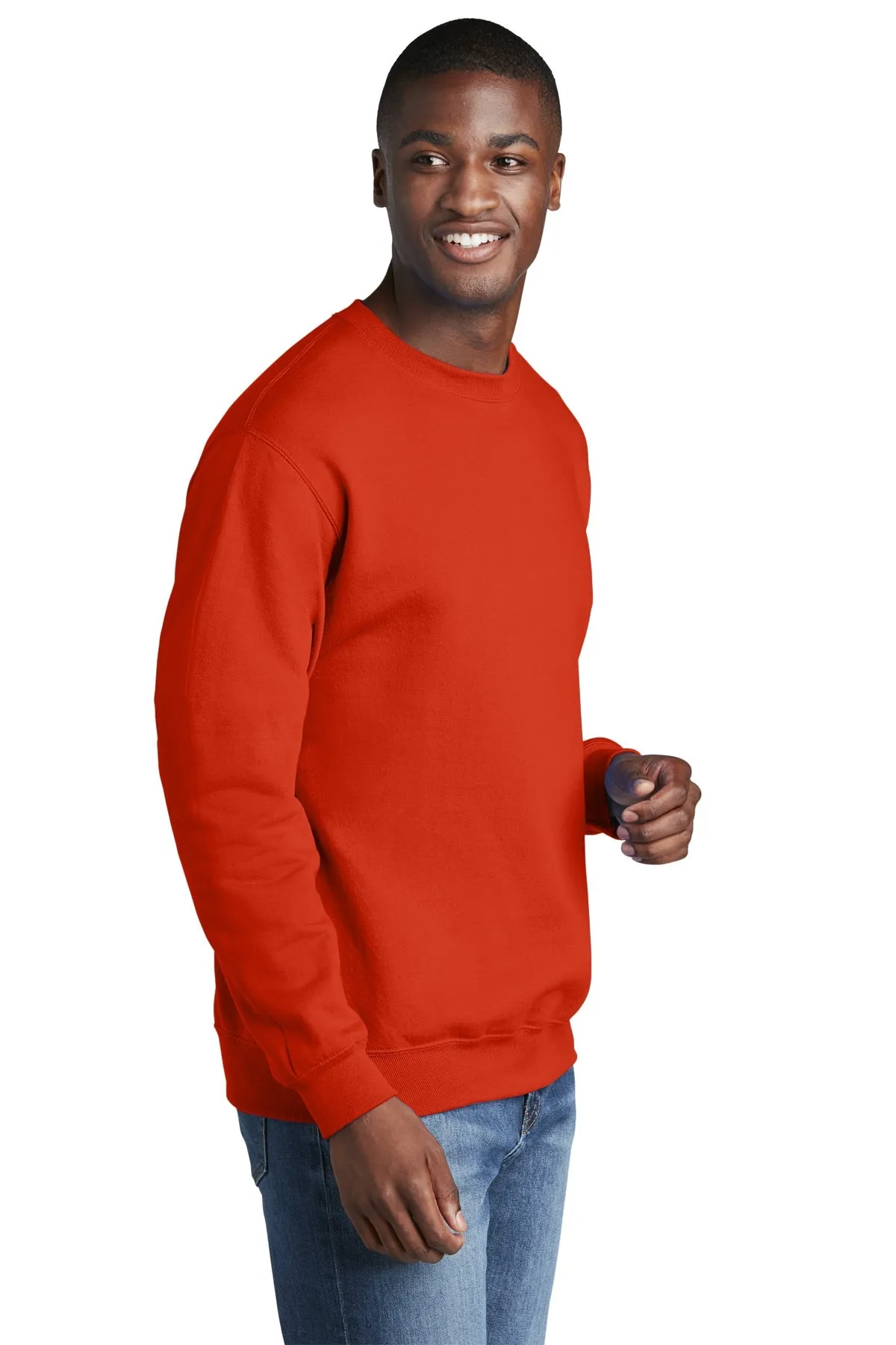 Port & Company Core Fleece Branded Sweatshirts, Orange