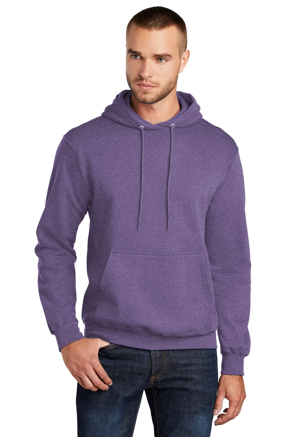 Port & Company Core Fleece Custom Hoodies, Heather Purple