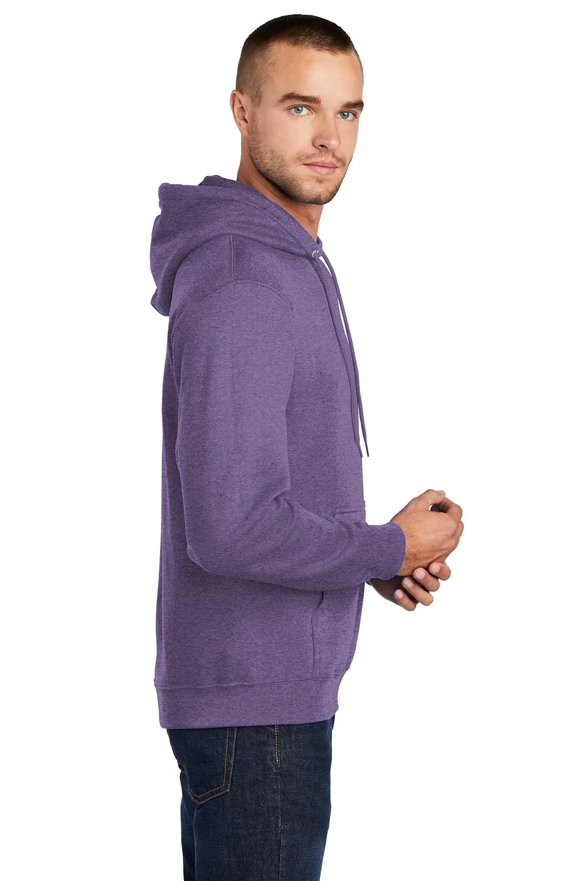 Port & Company Core Fleece Custom Hoodies, Heather Purple