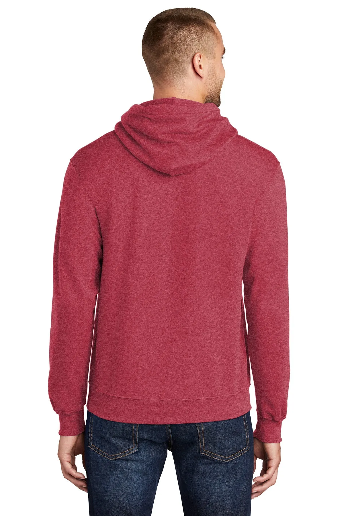 Port & Company Core Fleece Custom Hoodies, Heather Red