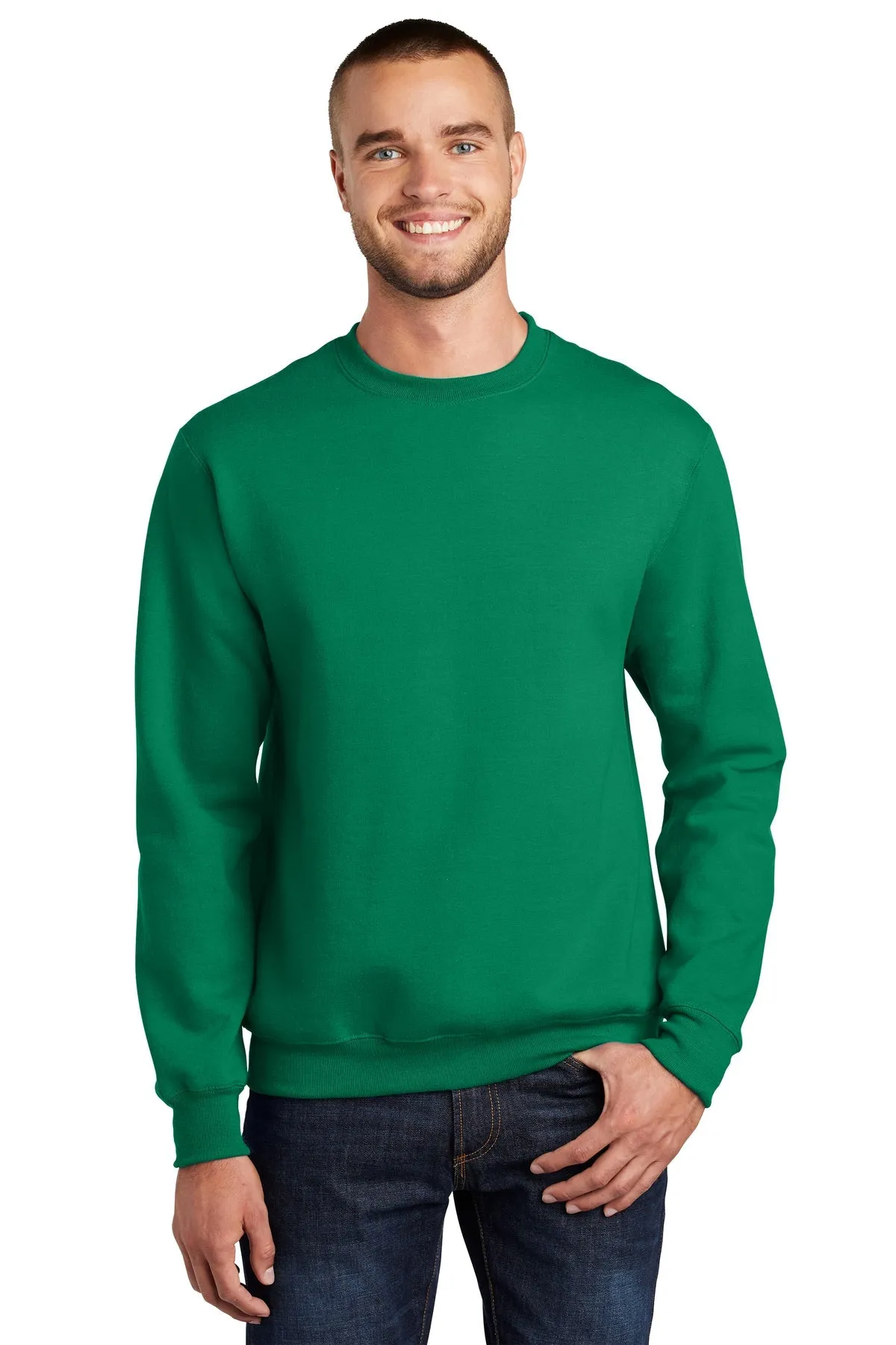 Port & Company Essential Fleece Branded Sweatshirts, Kelly