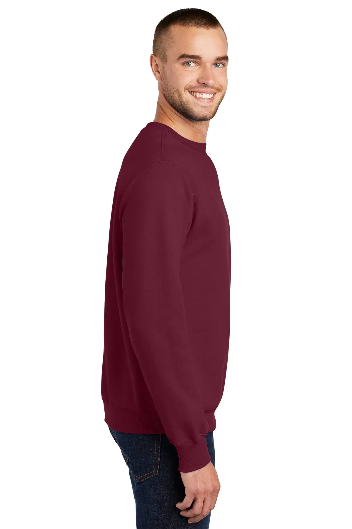 Port & Company Essential Fleece Customized Sweatshirts, Cardinal