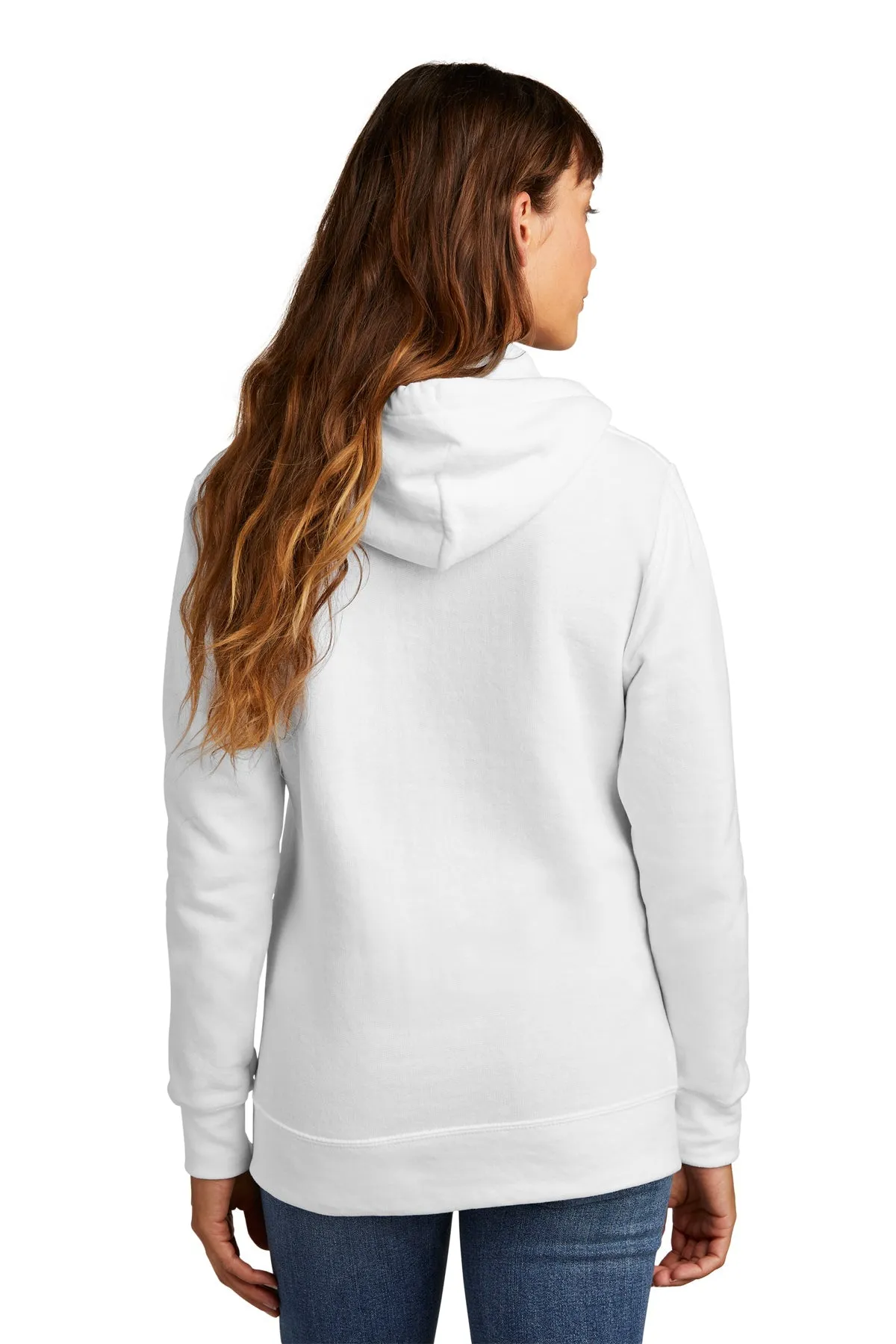 Port & Company Ladies Core Fleece Branded Hoodies, White