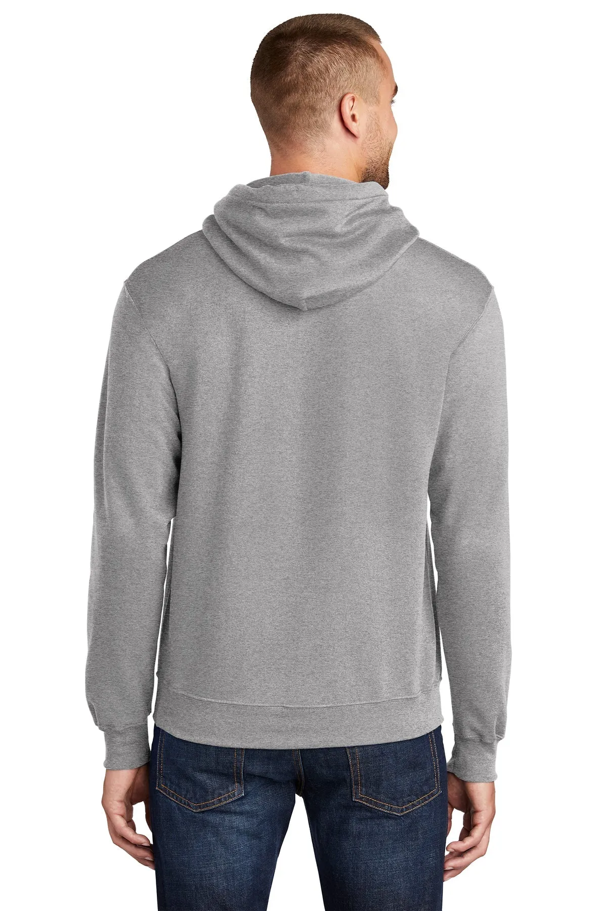 Port & Company Tall Core Fleece Branded Hoodies, Athletic Heather