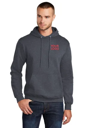 Port & Company Tall Core Fleece Customized Hoodies, Heather Navy