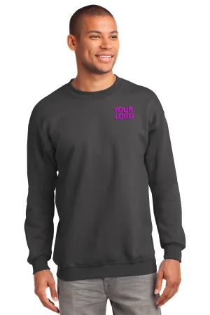 Port & Company Tall Essential Fleece Customized Sweatshirts, Charcoal