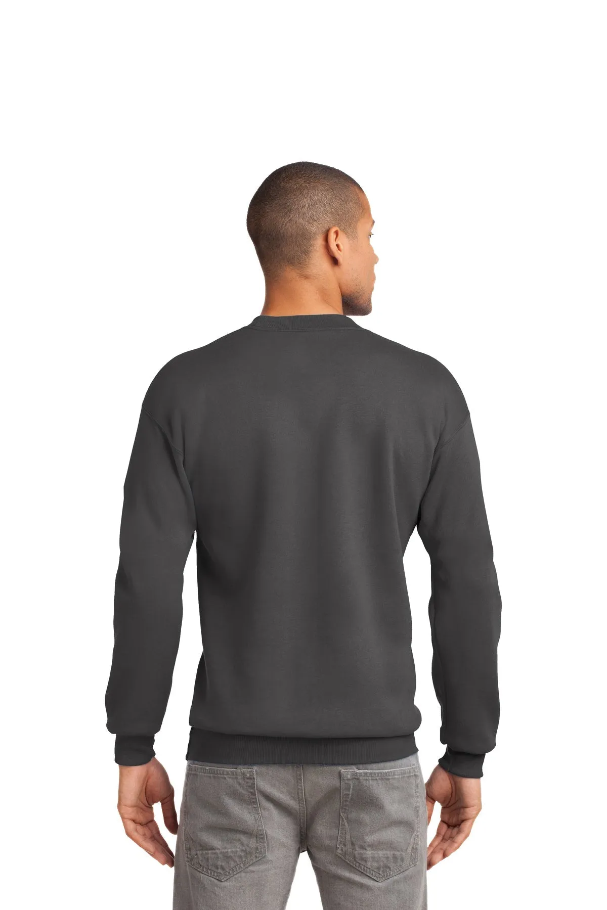 Port & Company Tall Essential Fleece Customized Sweatshirts, Charcoal