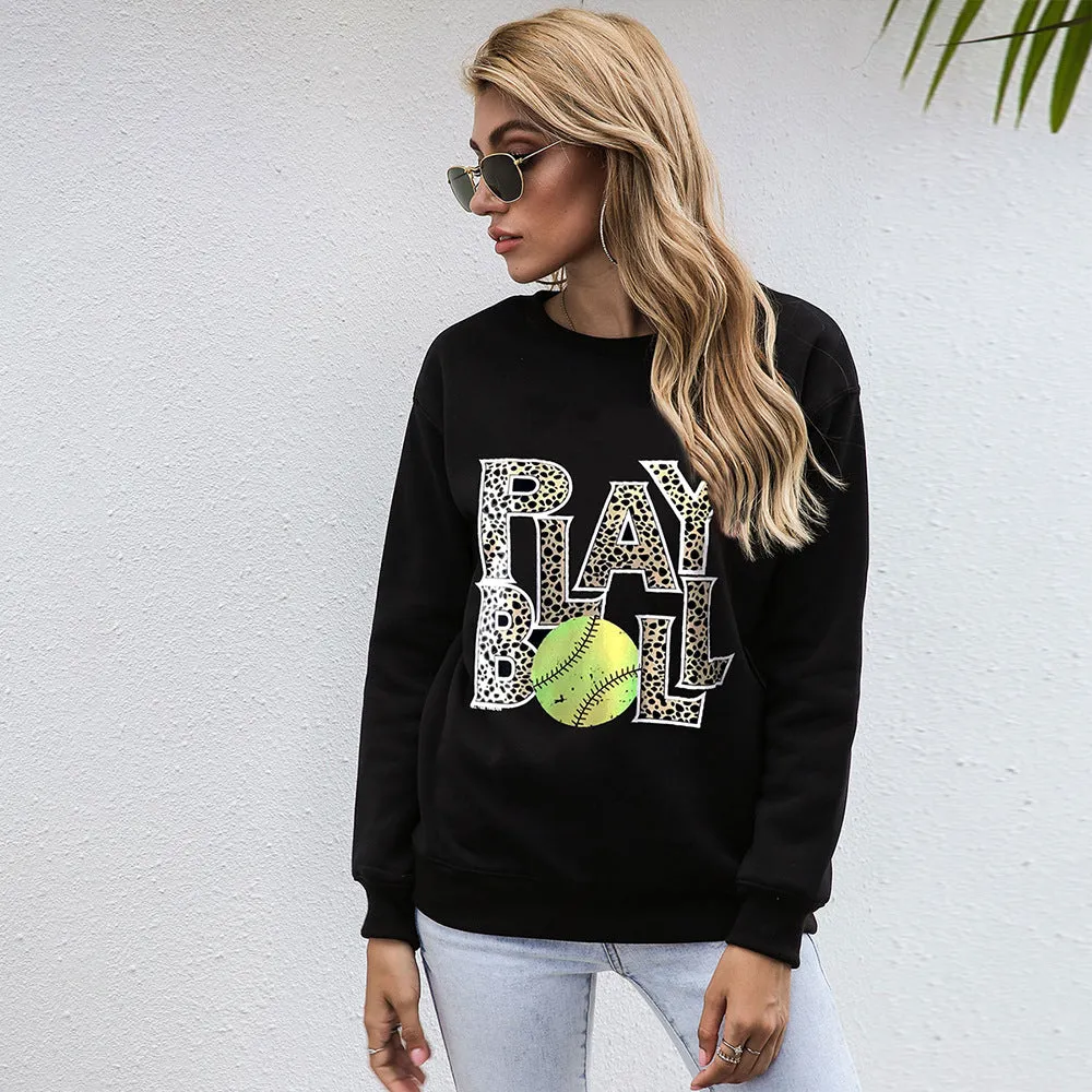 Printing Casual Long Sleeve Wholesale Women Sweatshirt