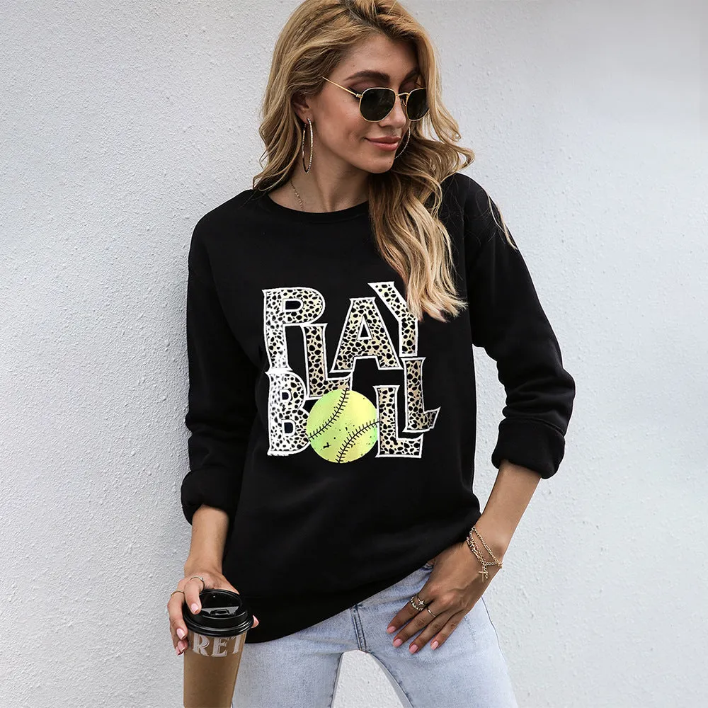 Printing Casual Long Sleeve Wholesale Women Sweatshirt