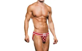 Prowler Red Paw Open Back Jock White/Red