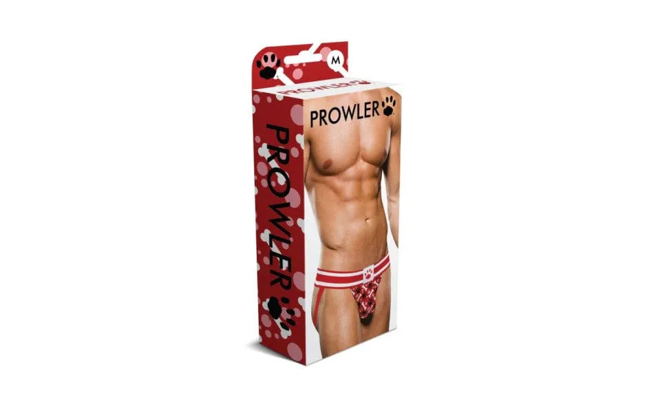 Prowler Red Paw Open Back Jock White/Red