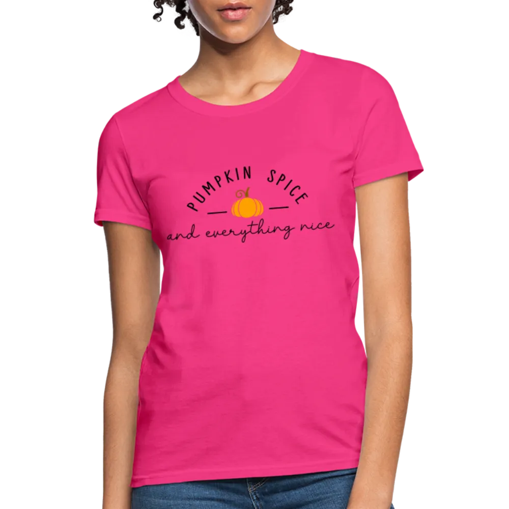 Pumpkin Spice and Everything Nice Women's Contoured T-Shirt