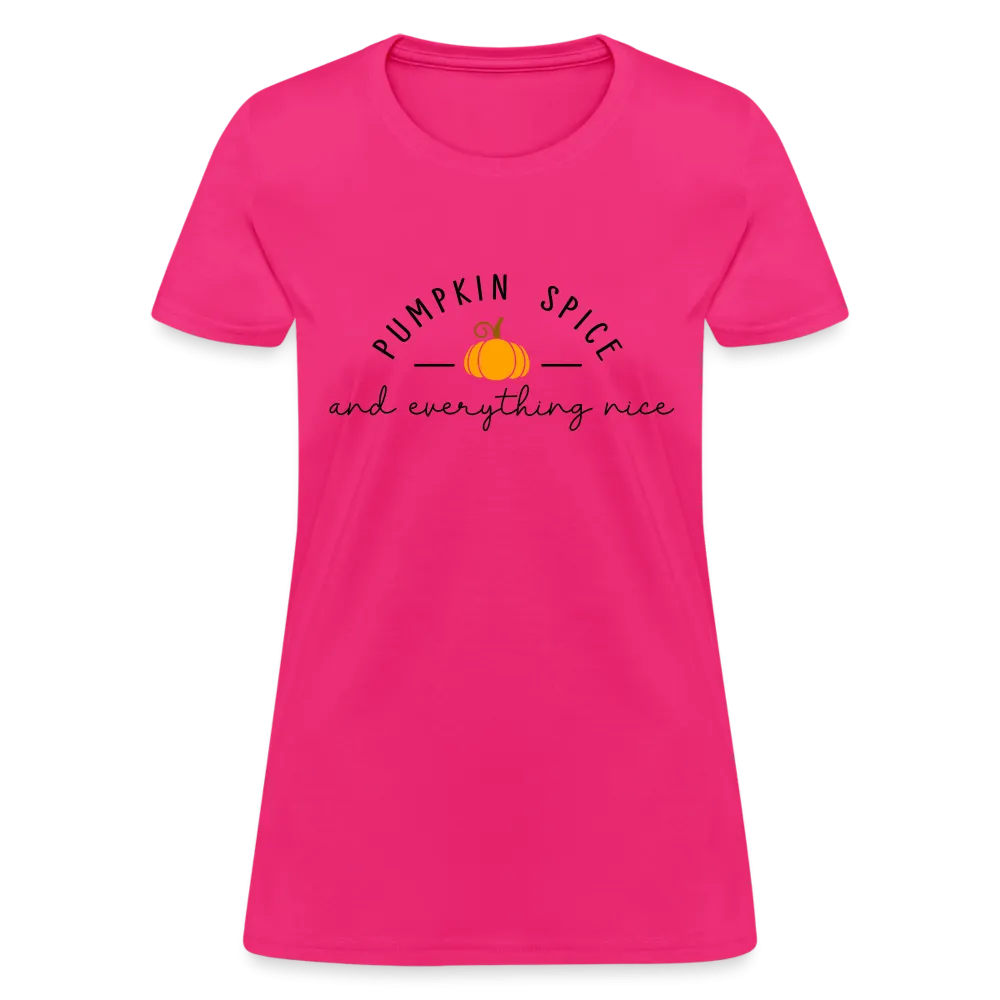 Pumpkin Spice and Everything Nice Women's Contoured T-Shirt