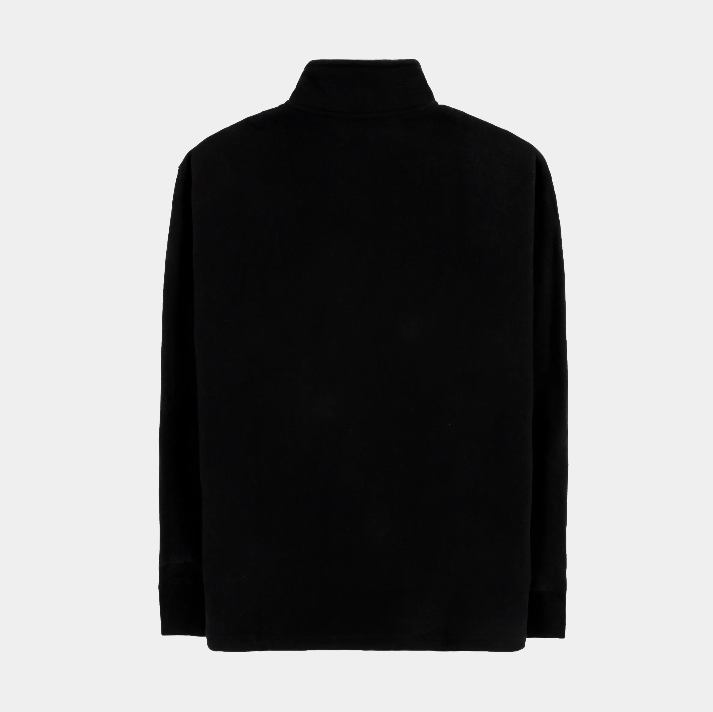 Quarter Zip Mens Pullover (Black)