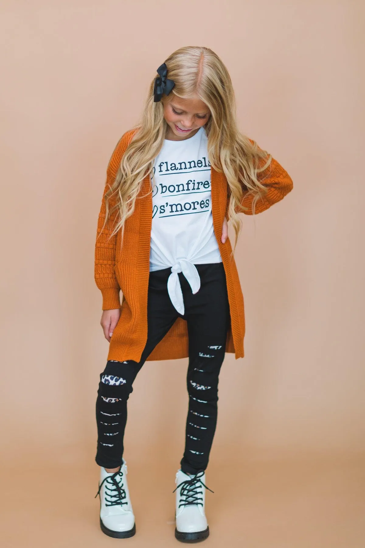 "Flannels, Bonfires, S'mores" Legging Set