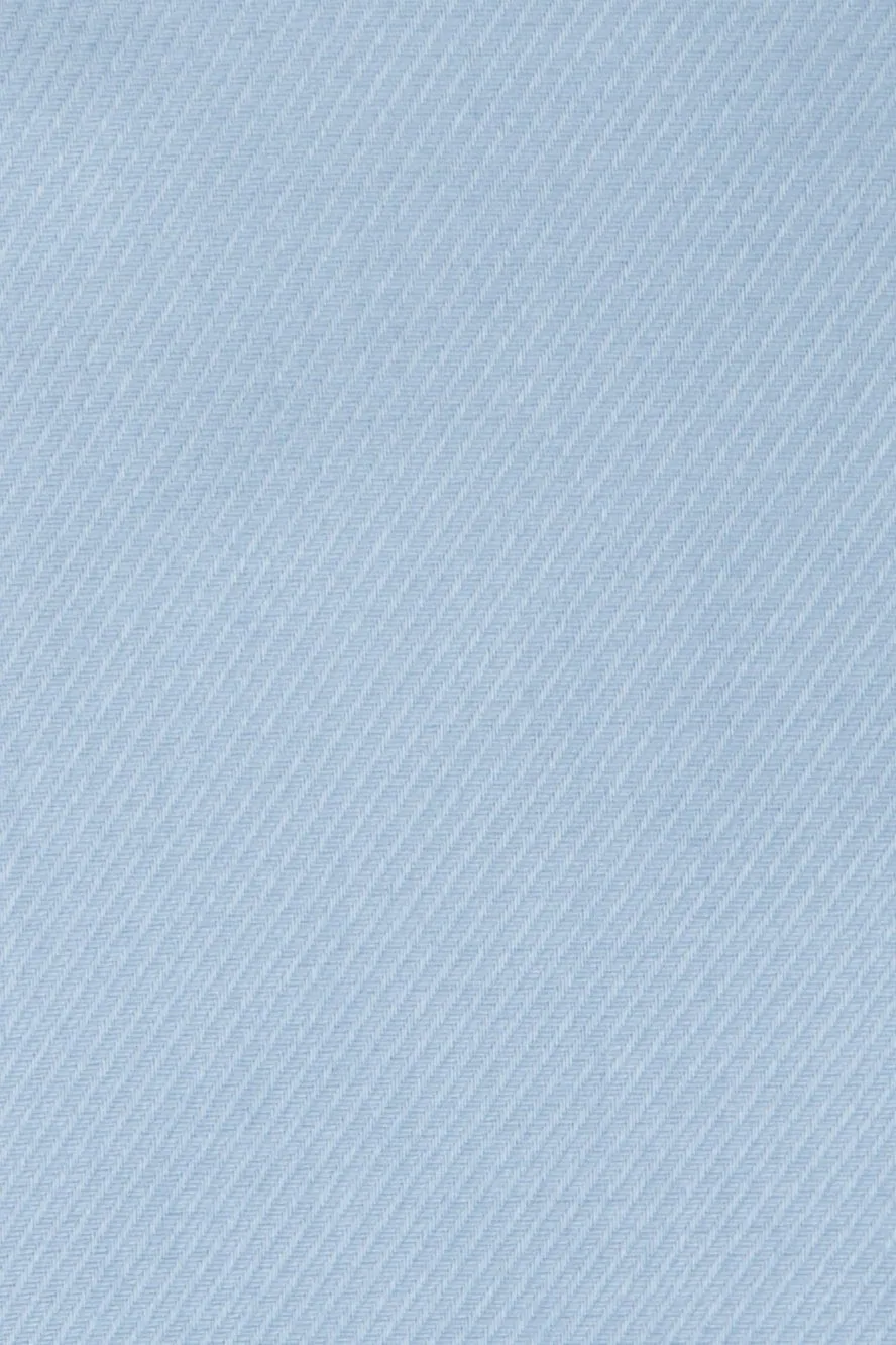 "Jamison" Blue Twill Spread Collar Dress Shirt