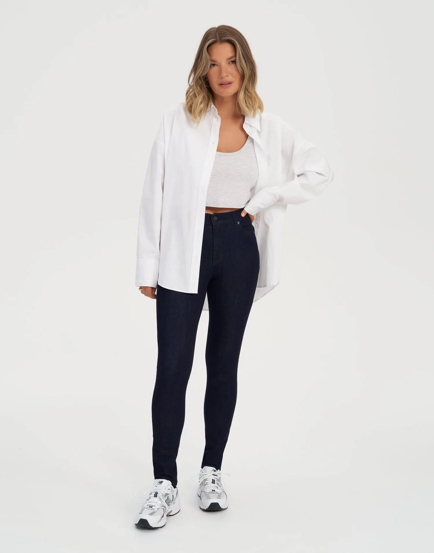 RACHEL CLASSIC RISE SKINNY JEANS / PRAGUE