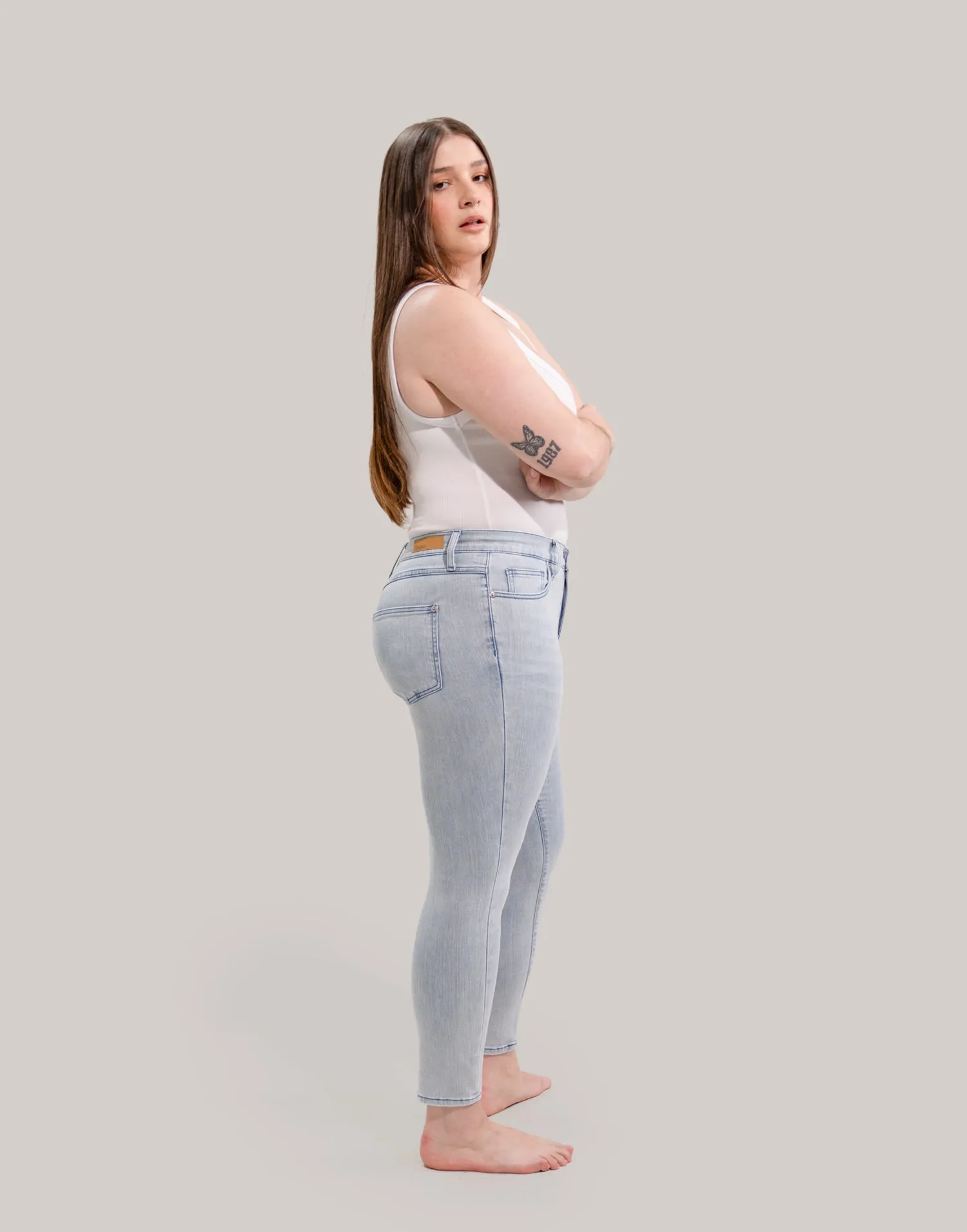 RACHEL SKINNY JEANS / SEA BREEZE