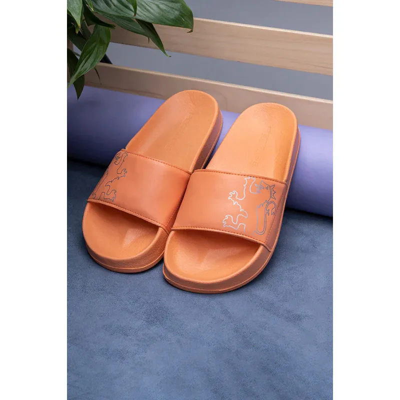 RedTape Women's Orange Sliders