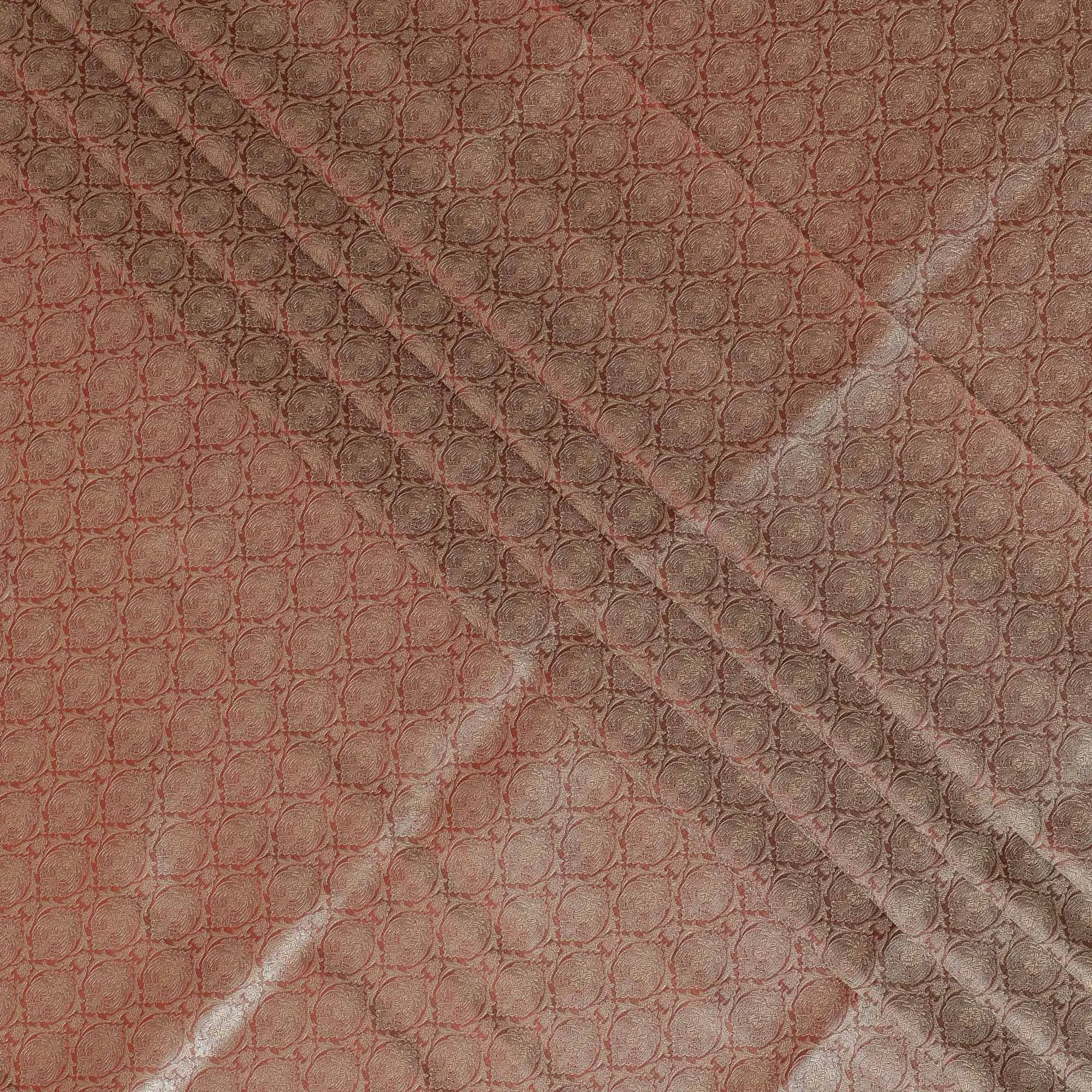 Rose Quartz Glimmer Brocade Fabric – A Vision of Subtle Glamour-D19040