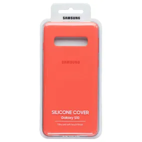 Samsung Official Silicone Cover Case for Samsung Galaxy S10 - Coral Red