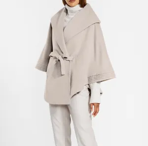 SENTALER Cape with Belt | Bleeker Beige