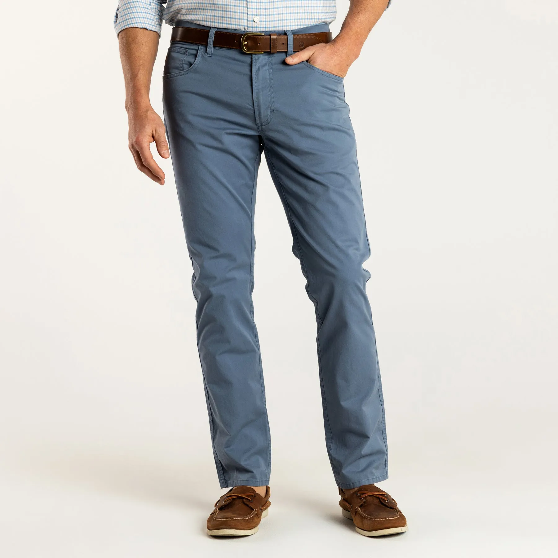 Shoreline Twill 5 Pocket Pant - Stone Blue