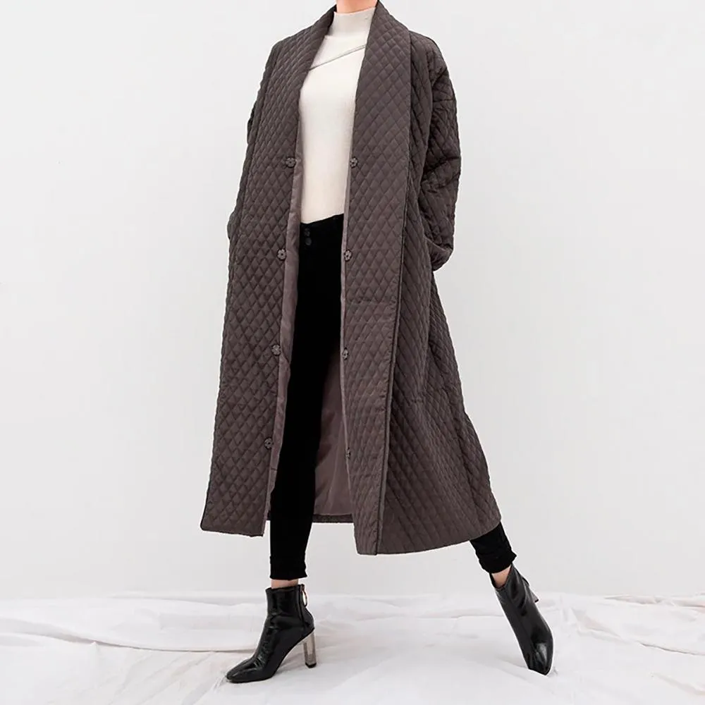 Sleek and Comfy Long Trench Coat