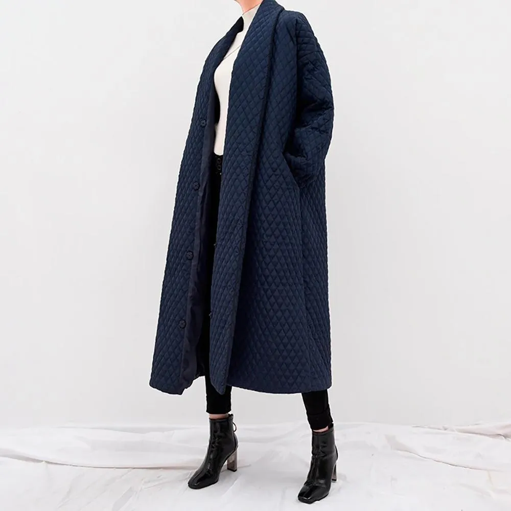 Sleek and Comfy Long Trench Coat