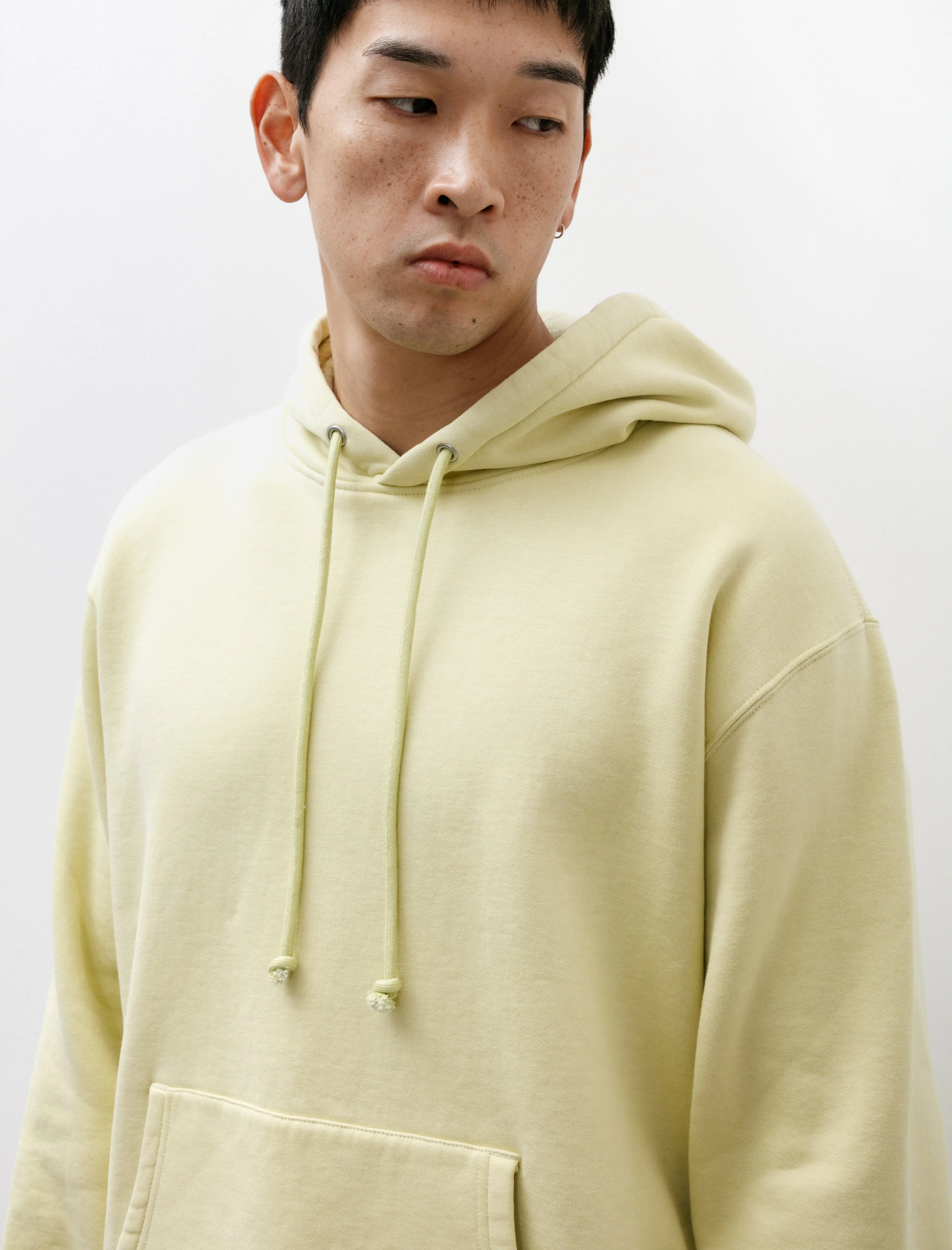 Smooth Soft Sweat P/O Parka Light Lime