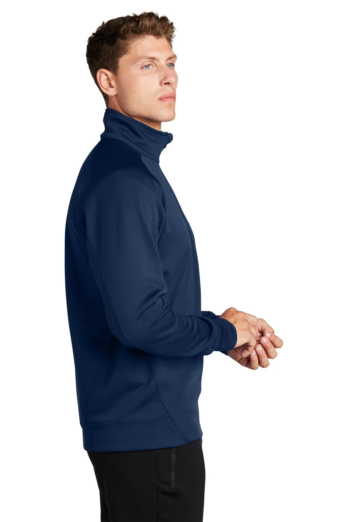 Sport-Tek Tech Fleece Branded 1/4-Zip Pullovers, True Navy