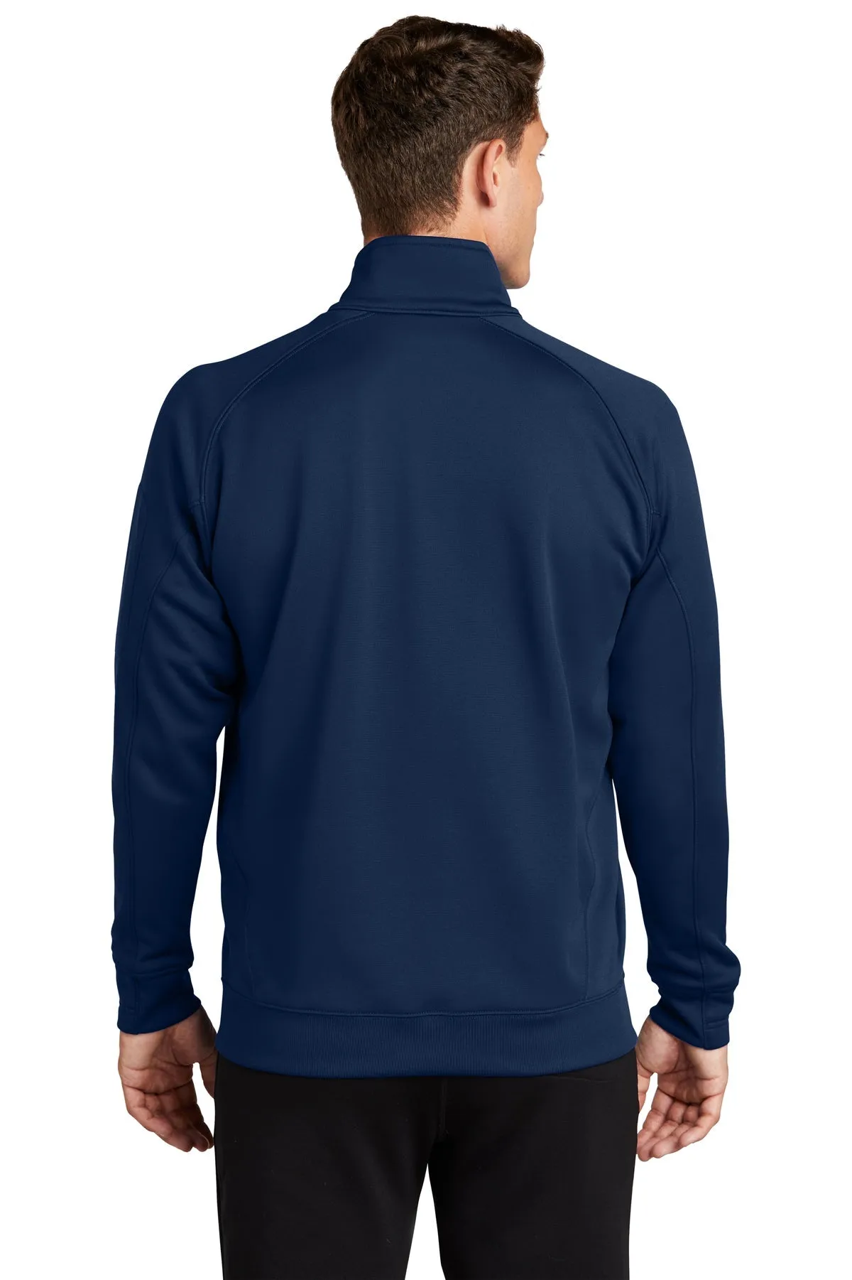 Sport-Tek Tech Fleece Branded 1/4-Zip Pullovers, True Navy