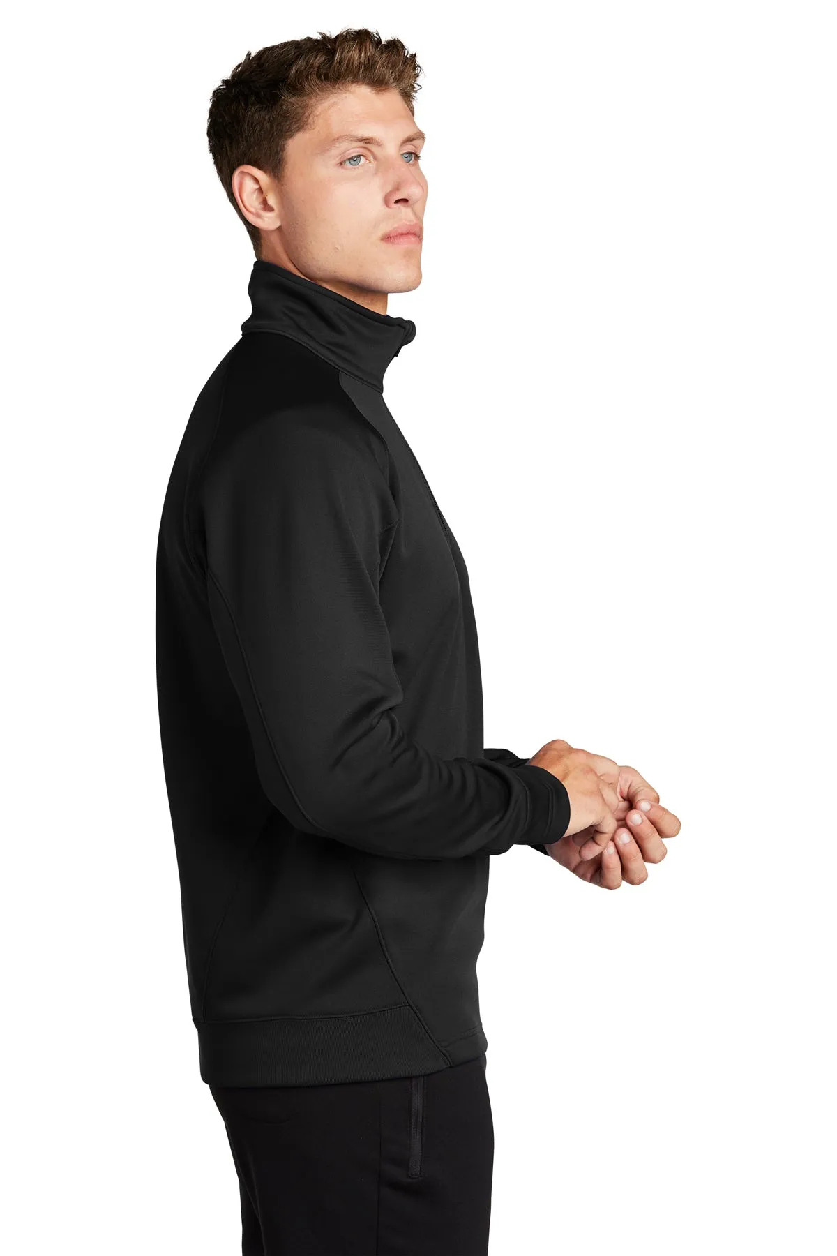 Sport-Tek Tech Fleece Custom 1/4-Zip Pullovers, Black