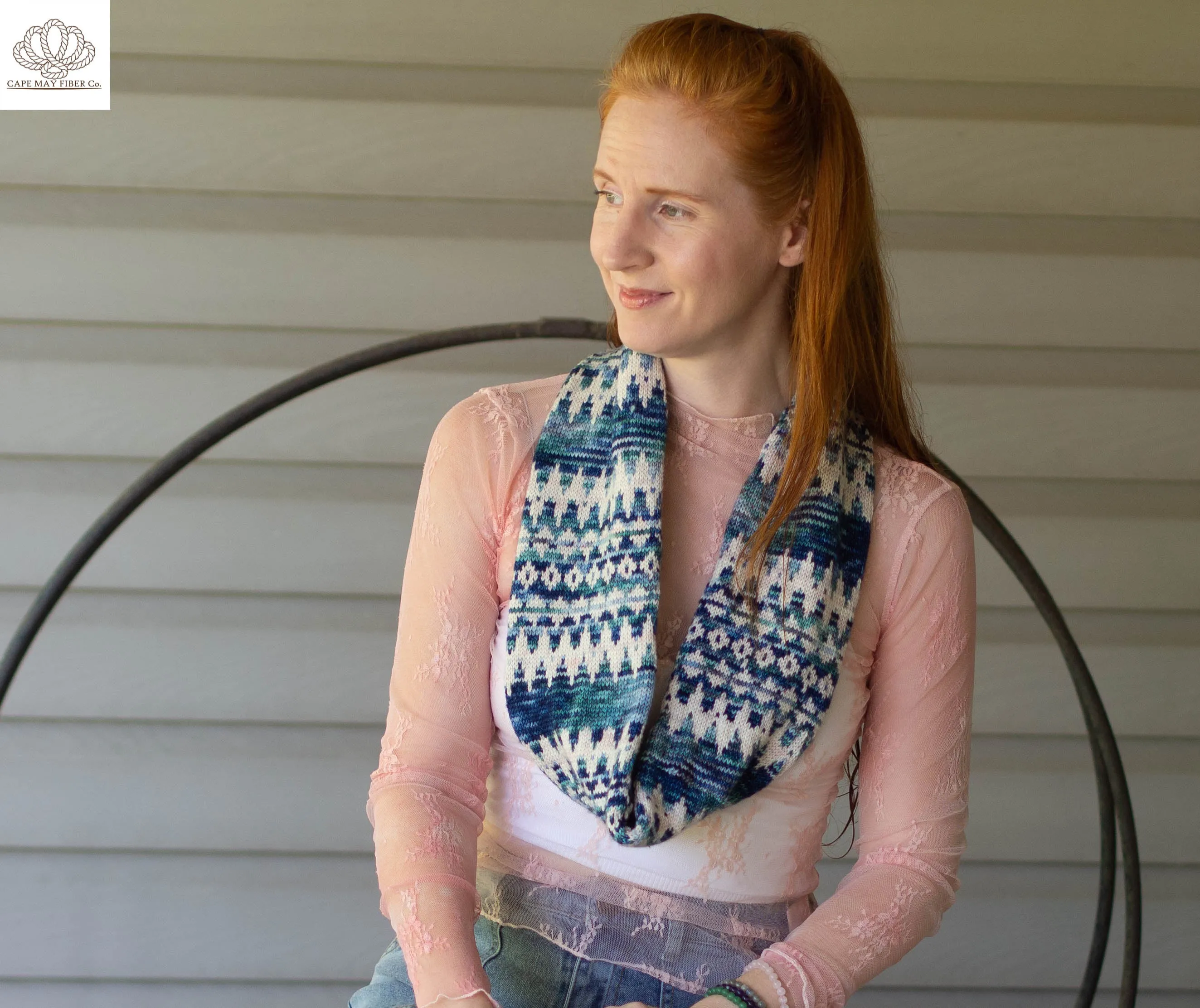 Starboard Cowl Fingering DK or Bulky Weight Knitting Pattern