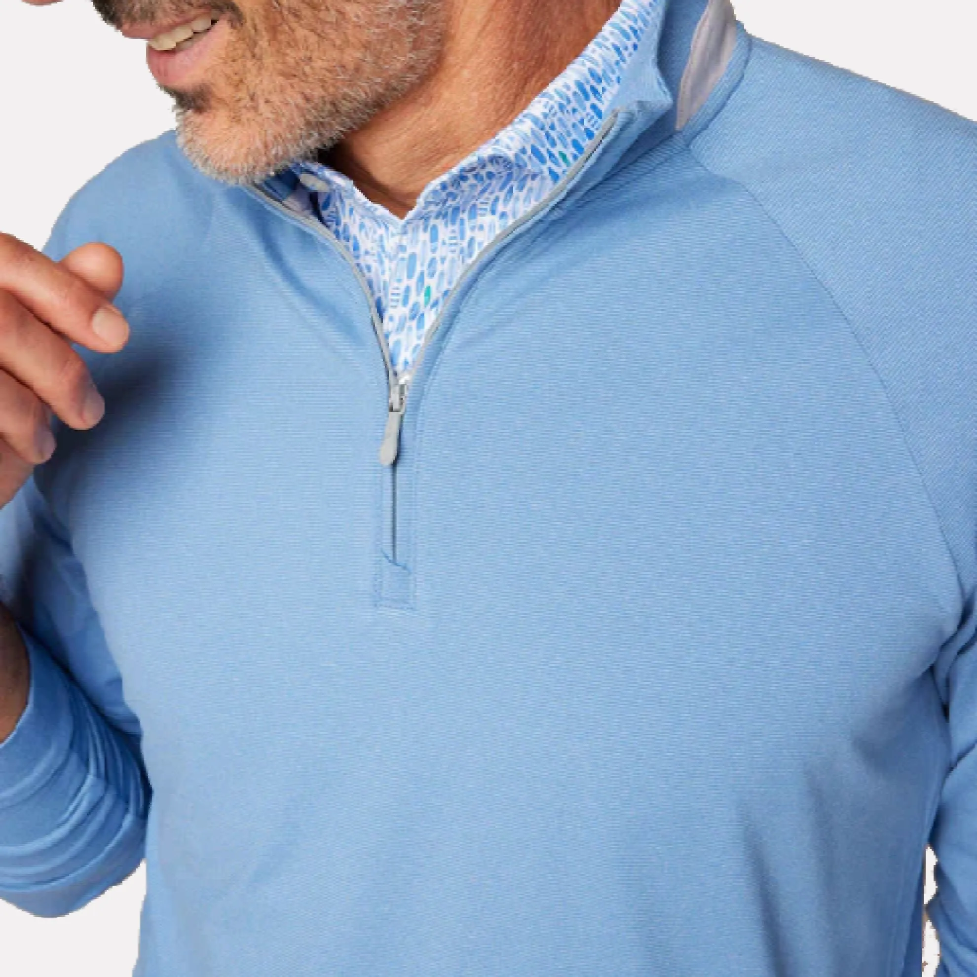 Steffan Lightweight Stretch Quarter Zip Pullover / Monsoon