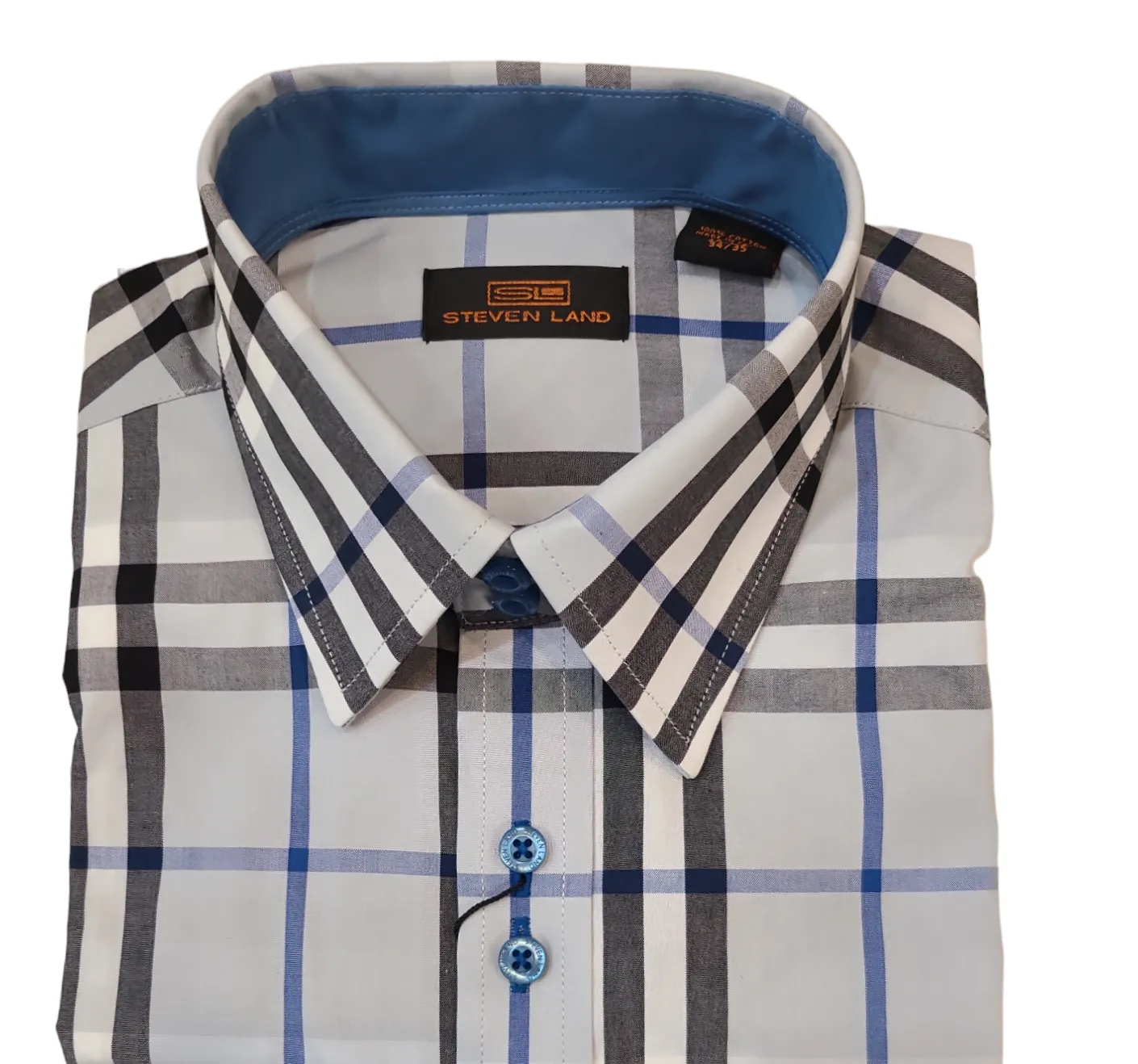 Steven Land spread Collar Dress Shirt