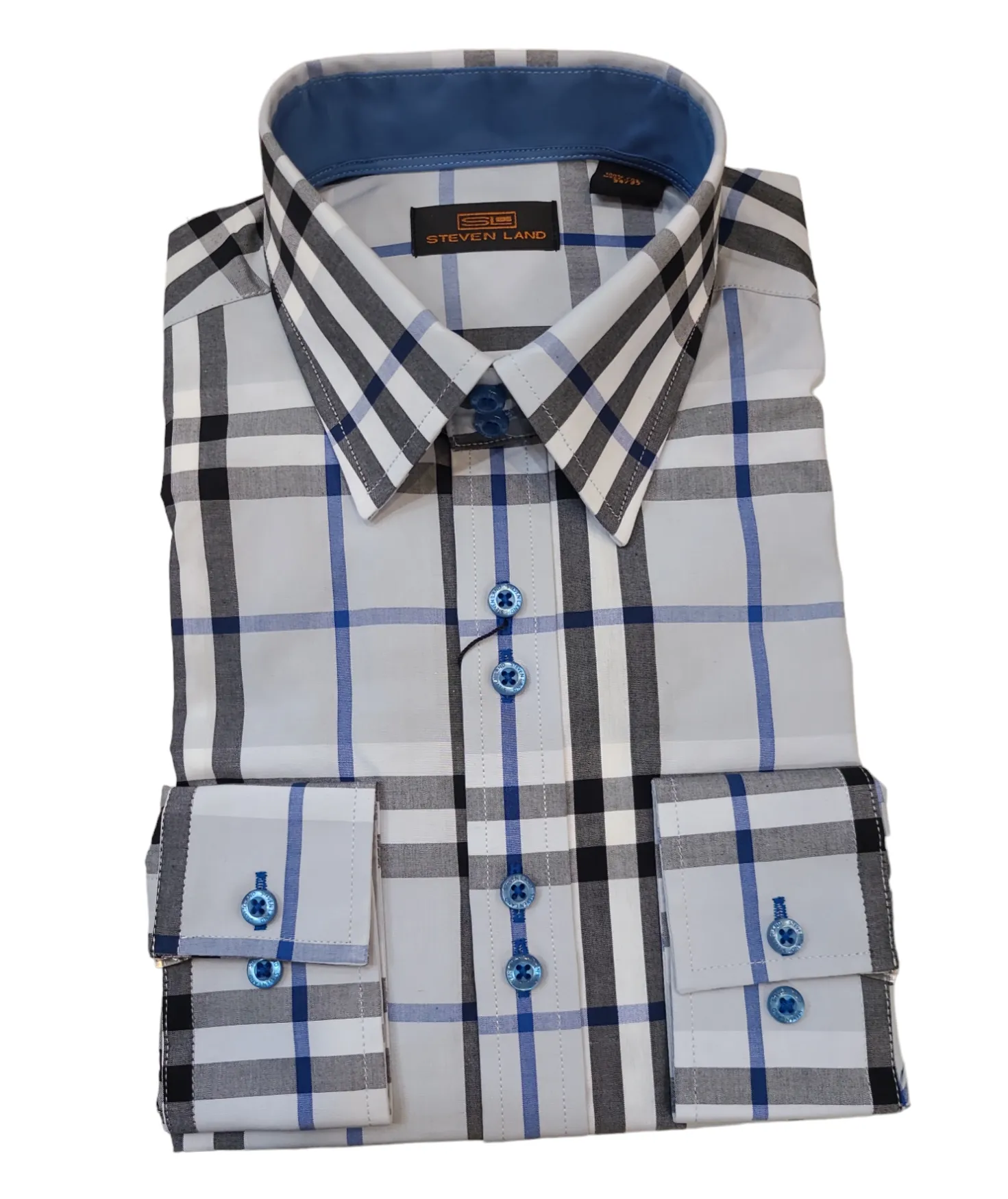 Steven Land spread Collar Dress Shirt