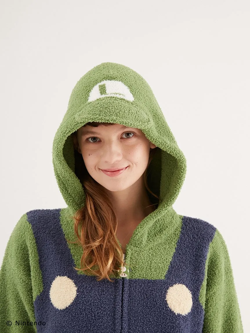 Super Mario Ladies Luigi Parka & Long Pants Pajama Set