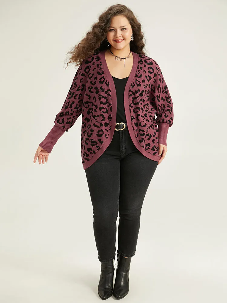 Supersoft Essentials Leopard Curved Hem Cardigan